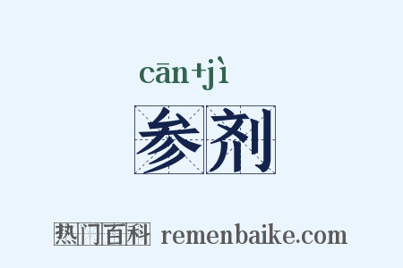 参剂是什么意思的图片